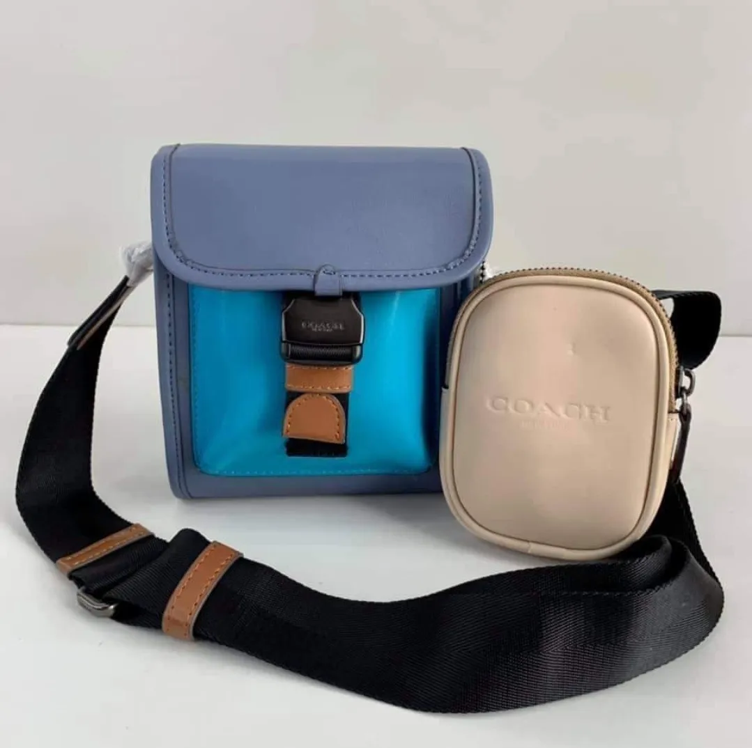 Guaranteed Authentic Men's Coach Charter North/south Crossbody With Hybrid  Pouch In Colorblock In Ocean Multi C2601 | Lazada PH