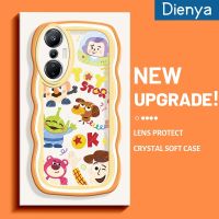 Dienya เคสสำหรับ Infinix Hot 20 4G 20i ร้อน20S เคส X665E การ์ตูนน่ารัก Nasa Buzz Lightyear Colour Macaron Wave Border นุ่มเคสมือถือกันกระแทกแบบใสสุดสร้างสรรค์เคสกล้องซิลิกาเจลฝาครอบป้องกัน