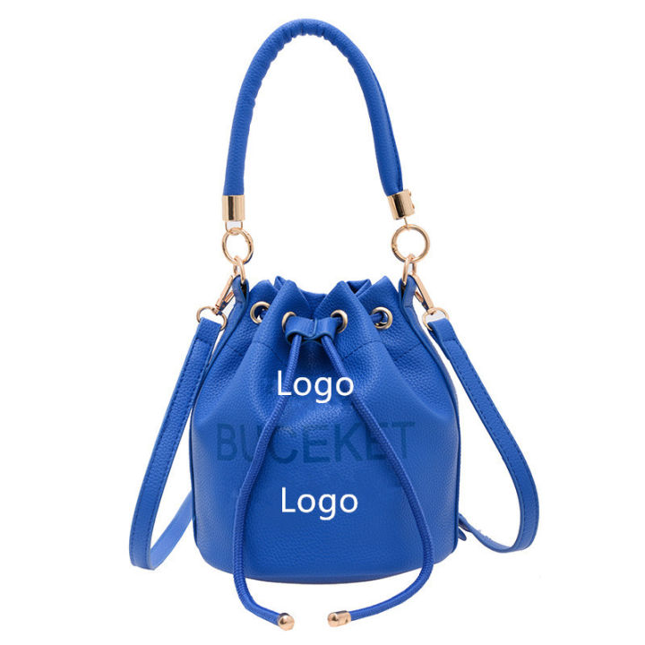 กระเป๋าทรงจีบเชือกรูดหญิง-2023-กระเป๋าถือผู้หญิงสไตล์ตะวันตกแฟชั่นใหม่-bucket-bag-กระเป๋าสะพายข้างแฟชั่น