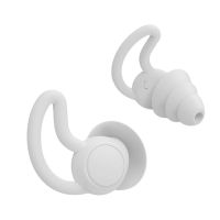 ⊕ 1 Pair Silicone Soundproof Ear Plugs Noise Insulation Soft Sleeping Earplugs