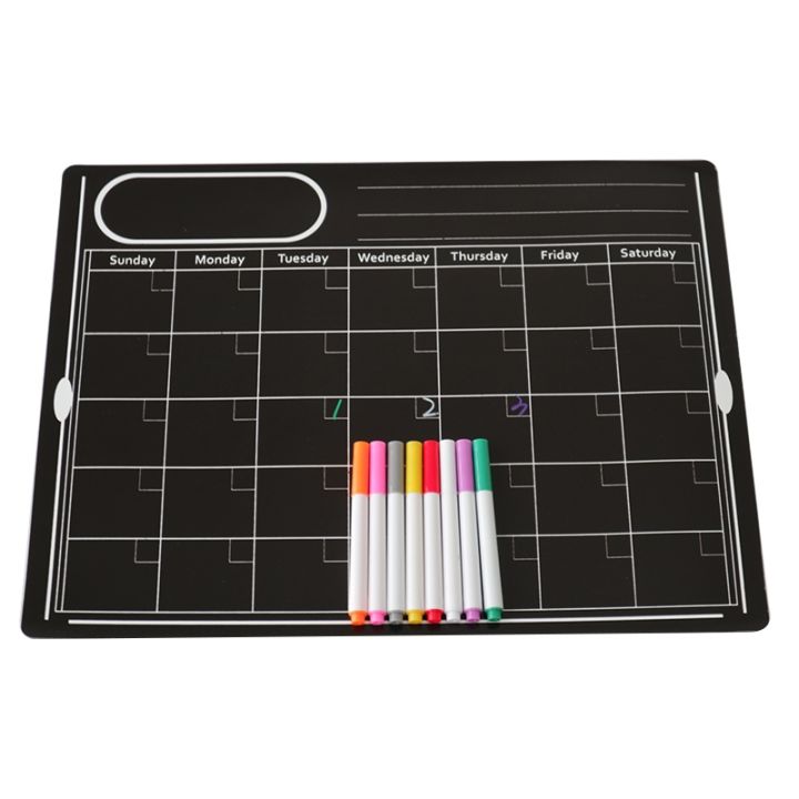 magnetic-black-board-weekly-monthly-planner-calendar-dry-erase-fridge-erasable-memo-message-writing-door-table-wall-sticker-kids
