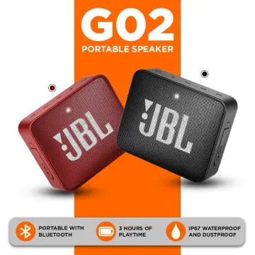  JBL GO2 - Waterproof Ultra Portable Bluetooth Speaker - Blue :  Electronics