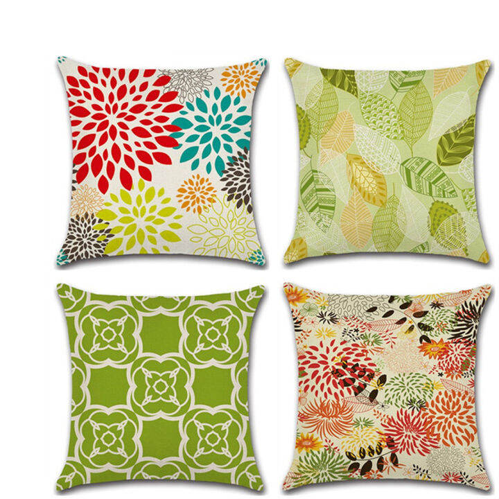 4pcs-per-set-mandala-flowers-leaves-rinted-cotton-linen-throw-pillow-covers-45x45cm-18x18inch-pillow-case-decorative-cushion-cover-for-sofa-home-indoor-or-outdoor