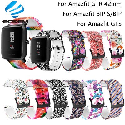 ✌ Kolorowy pasek silikonowy do Amazfit GTR 42MM akcesoria do zegarków zespół do Amazfit GTS 3 2e BIP U/S bransoletka do zegarka nadgarstek pętla na pasek