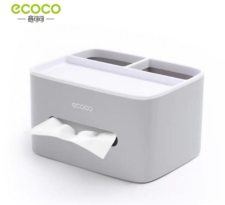 ecoco-กล่องไม้เนื้อแข็งฝาปิดกล่องทิชชูห้องรับแขกห้องเก็บทิชชู่-รุ่น-e1602