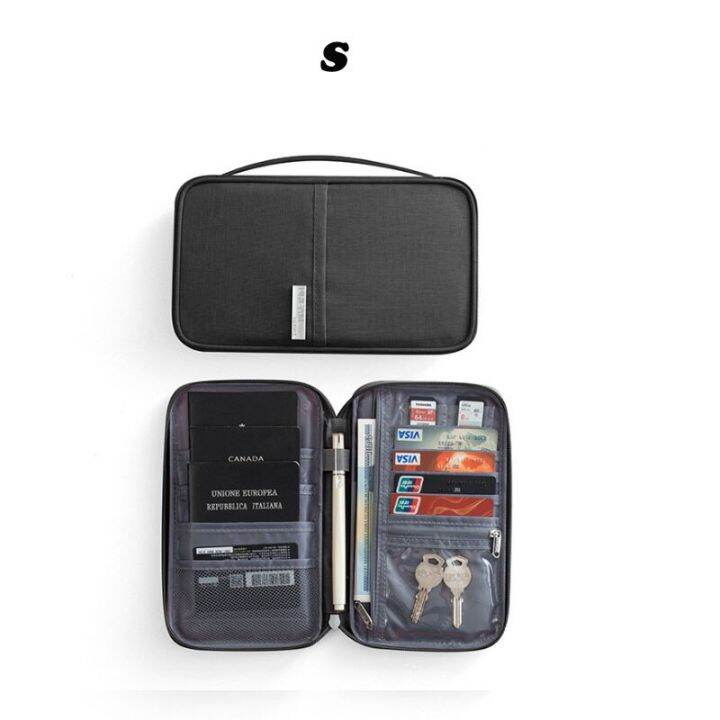 ซองใส่หนังสือเดินทาง-dompet-travel-ผ้าอ๊อกซ์ฟอร์ดใหม่แบบพกพาสำหรับครอบครัวซองใส่หนังสือเดินทางเก๋ไก๋ขนาดพกพากันน้ำสำหรับเดินทางกระเป๋าเก็บบัตรกระเป๋าเอกสารขายดี