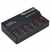 Multi 10 Port 12A 60W Charger USB Power Quick Charge Station For Iphone 7 5 5S 6 6S Plus Ipad LG Samsung AC Adapter