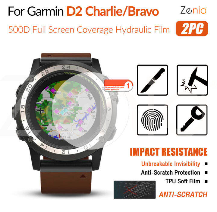 zenia-2pcs-hd-แบบเต็มหน้าจอขอบโค้งเต็มรูปแบบฟิล์มกันรอยสำหรับ-garmin-d2-charlie-bravo-สมาร์ทวอทช์-hd-9h-ล่องหนล่องหนที่มองไม่เห็นฟิล์มนุ่ม-tpu-ฟิล์มป้องกันฟิล์มป้องกันการระเบิดป้องกันรอยขีดข่วน