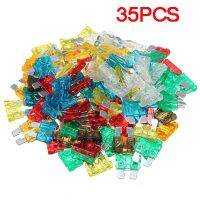 35Pcs Assorted Car Fuse Blade Small 5 7.5 10 15 20 25 30AMP Fuses Set Auto Truck Assortment Kit Fuses Accessories