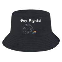 Gay Rights หมวกหมวกปีกรอบสำหรับทั้งชายและหญิงสีขาวสำหรับแมว,เสื้อมียี่ห้อสีส้ม2023คุณภาพสูงเสื้อยืดแขนลำลองขาสั้น