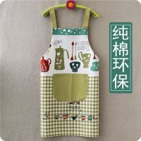 Northern wind apron adult female cotton environmental protection household daily kitchen oil pollution prevention couples straps corset apron