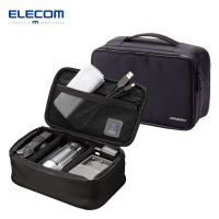 ELECOM Gadget Pouch Impact-Resistant Type Black, AC Adapter, Mouse, Mobile Batteries, Cables Case ZEROSHOCK BMA-GP07BK