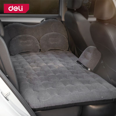 Deli เตียงลมในรถยนต์ เบาะนอนในรถ เบาะนอนในรถแคป SUV เตียงนอนในรถยนต์ เบาะนอนในรถยนต์ เบาะนอนลมยาง นุ่มสบาย Car Air Mattress