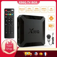 X96Q ทีวีกล่อง Android 10 2.4กรัม WIFI สมาร์ททีวีกล่อง ALLWINNER H313 Quad Core 2กิกะไบต์16กิกะไบต์4พัน เล่น YouTube Media Player ตั้งกล่อง