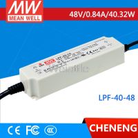 MEAN WELL Original LPF-40-48 48V 0.84A Meanwell LPF-40 48V 40.32W เอาต์พุตเดี่ยว LED Switching Power Supply