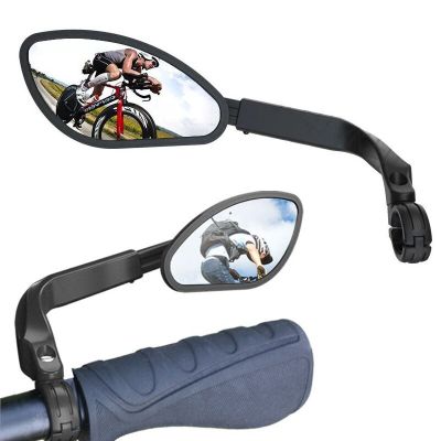 จักรยานเสือภูเขากระจกมองหลัง HD ปรับการหมุน360องศาได้เลนส์สะท้อนแสงตกแต่งจักรยานเสือหมอบ