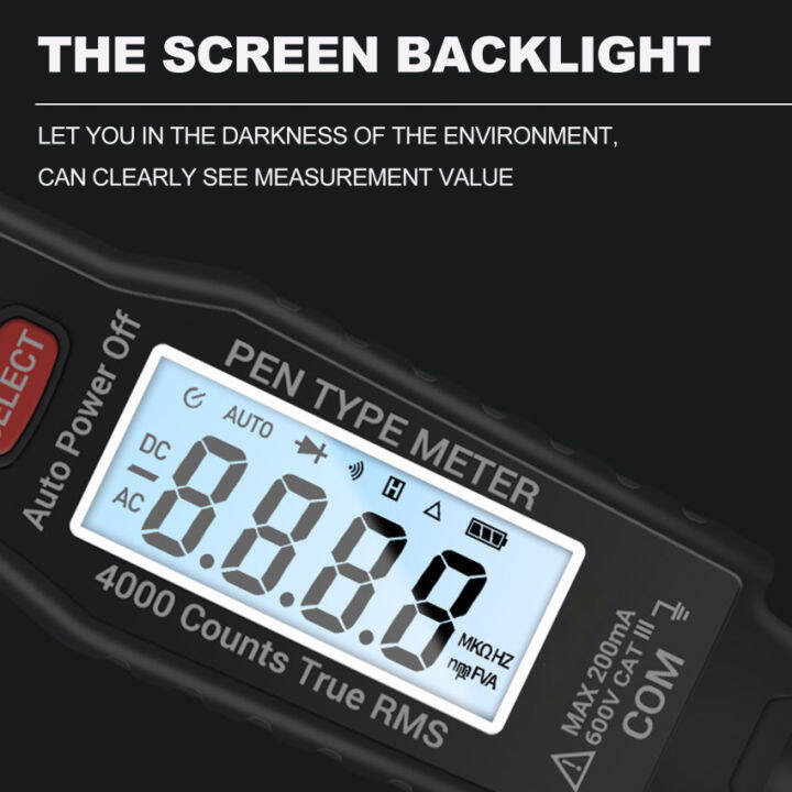 a3003ดิจิตอลสากล-panee-เครื่องมือนับ4000และไม่สัมผัส-ac-dc-แรงดันไฟฟ้าตัวเก็บประจุ-teste