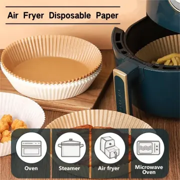 Air Fryer Parchment Paper Non-stick Baking Mat Disposable Air Fryer Paper  Oil Proof Absorber Bamboosteamer Liners For Air Fryer Baking Roasting  Microw