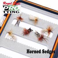 4pcs surface water fly fishing fly 2styles assorted super fine 14 horned sedges stimulator dry flies trout fishing insect flies