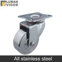 Stainless steel rigid Directional Swivel wheel universal casters With brakestrong and sturdyuse Outdoor board home hardware