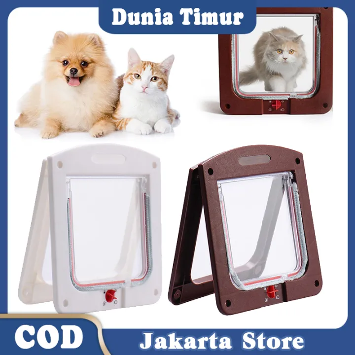 Pintu Kucing Anjing / Medium Pet Door / Cat Door With Tunnel 4 Way