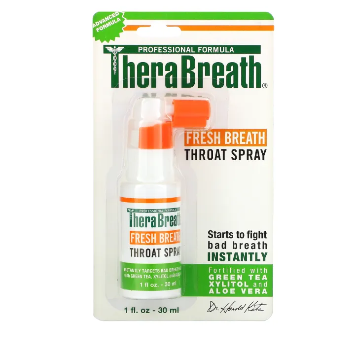 [exp06/2023]TheraBreath สเปรย์สำหรับช่องปาก Fresh Breath Throat Spray Lazada.co.th