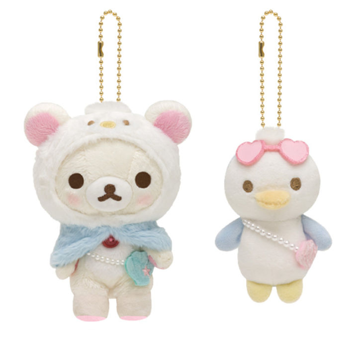 rilakkuma-เพนกวินพวงกุญแจตุ๊กตาอะนิเมะหมีพวงกุญแจ-kawaii-น่ารักพวงกุญแจพวงกุญแจของเล่นเด็กสำหรับเด็กผู้หญิงเด็กของขวัญเล็กๆน้อยๆ