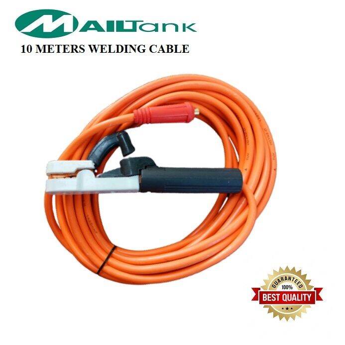 MAILTANK 10 meters Welding Cable with electrode holder and connector