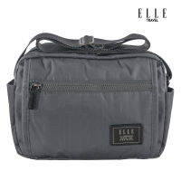 ELLE Travel Lena Collection กระเป๋าสะพายเอนกประสงค์แนวนอน พร้อมช่องแบ่งจัดเก็บ พร้อมลายSignature ELLE Embossed Monogram