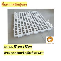 พื้นพลาสติก 50 x 50  พื้นแสลท ปูวางของ โรงเรือนต้นไม้ แผ่นพลาสติก แผ่นพลาสติก