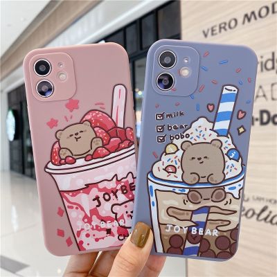 เคสศัพท์มือถือลายหมีสําหรับ Oppo A3S A5S A5 A15 A15S A16 A54 F11 A9 2020 A5 2020 A11 A52 A92 A32 A53 A8 A31 2020 A83 A35 A93 A74 5G A94 F17 Pro F19 Pro