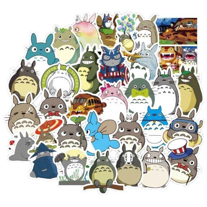 สติ๊กเกอร์ลายการ์ตูน-totoro-สำหรับติดตกแต่งรถยนต์