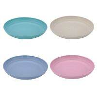 1 set of 4 wheat straw dishes, safe and non-toxic, strong and resistant to falli