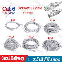 สายแลนCat6 LAN สายเน็ตคอม Ethernet Cable UTP RJ45 Gigabit สายแลน 30 เมตร 25M/20M/15M/10M/5M/3M For แล็ปท็อป Laptop PC Modem สาย lan cat6   A66