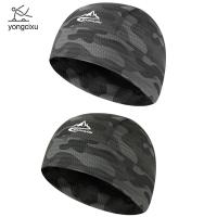 Helmet Lining Hat สะดวกสบายสบายๆ ฤดูร้อนฤดูร้อนฤดูร้อน ระบายเหงื่อ อุปกรณ์เสื้อผ้าขี่จักรยาน การป้องกันแสงแดด หมวกกันน็อครถจักรยานยนต์ แห้งเร็วมาก ผ้าตาข่ายผ้า หมวกกันเหงื่อ หมวกทำความเย็นรถจักรยานยนต์ หมวกซับในหมวกกันน็อค หมวกสำหรับวิ่ง หมวกขี่จักรยาน