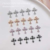 LUMIN Zircon อุปกรณ์ตกแต่งเล็บ Cross Nail Retro Rhinestones สำหรับผู้หญิง