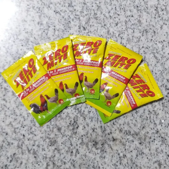 ZERO MITE 10ML 3 in 1 shampoo for your gamefowl ( set of 6 ) Lazada PH