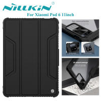 Nillkin เคส เคสแท็บเล็ต Xiaomi Pad 6 11inch 2023 Case Leather Smart Camera Protection Shockproof Flip Cover xiaomipad6 casing