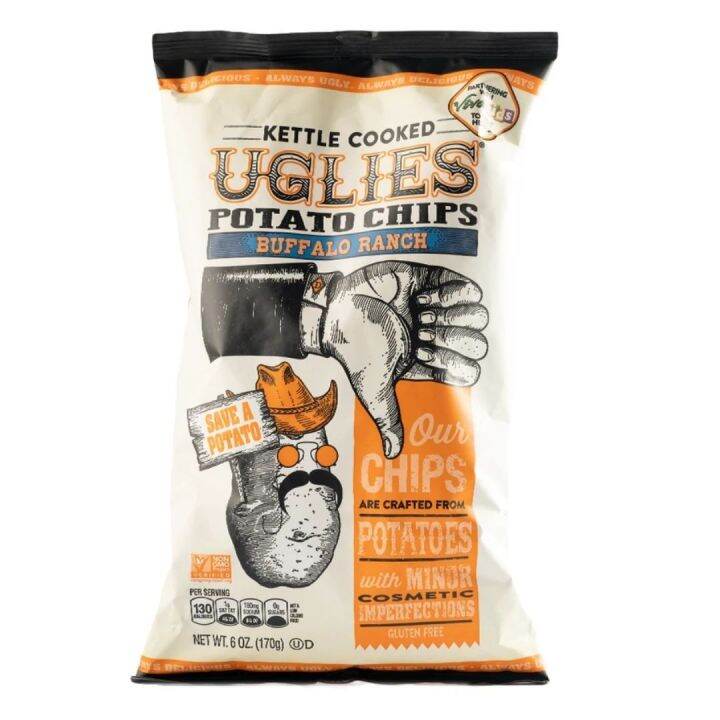 Uglies Buffalo Ranch Kettle Cooked Potato Chips 170g | Lazada PH