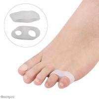 1 คู่ Pad บน Toe Little Thumb ซิลิโคนสำหรับใช้ประจำวัน Toe Bunion Corrector Gel Guard Straightener Finger Toe Separator เท้า