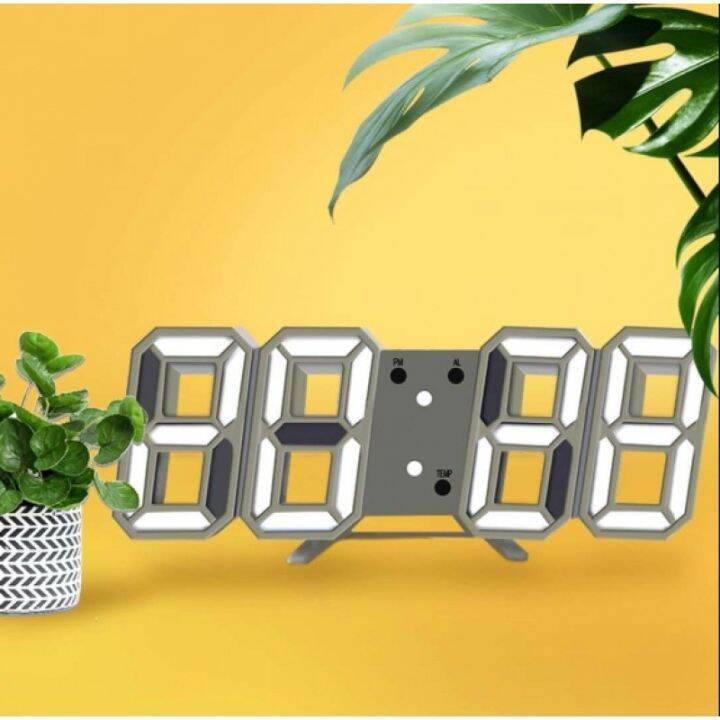 Digital clock Hanfeng electronic clock living room wall mounted sound