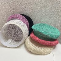 ◎♨▩ Womens Plain Color Knit Beret Hat Ladies French Hats Thin Cotton Berets for Beanie