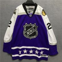 เสื้อกีฬาแขนยาว ลาย Nhl Hockey Jersey ทรงหลวม สไตล์ฮิปฮอป สตรีท อเมริกัน สตรีทแดนซ์ ฮิปฮอป