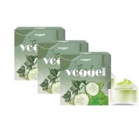 Veggie Organic Gel เจลผักพักหน้า ออแกนิค ( 3 กระปุก)