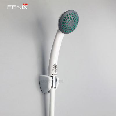 Fenix ฝักบัวอาบน้ำสีขาวพร้อมสายสีขาวครบชุด รุ่น FN-F02W