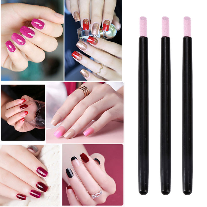 elecool-nail-pusher-หินขัดสีชมพู-แท่งหินดันหนัง-ที่ขูดเล็บ-ที่ดุนหนัง-ที่ดุนเล็บ-ตะไบ-หัวแร่-อุปกรณ์ทำเล็บ-ปากกาหินแร่-ขัดหนังกำพร้าบนเล็บ-ตะไบหัวตัด-มีด้ามจับ-ใช้ประโยชน์ได้-2-ด้าน