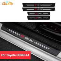 GTIOATO สำหรับ Toyota Corolla 4ชิ้น คาร์บอนไฟเบอร์ กันรอยประตูรถยนต์ Carbon Fiber แผ่นกันรอยประตูรถยน สติ๊กเกอร์ติดรถ