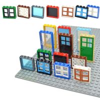 DIY Thick Window Door Frame Building Blocks Bricks 1x4x6 Educational Creative Compatible 60596 60616 60593 Toys for Kid