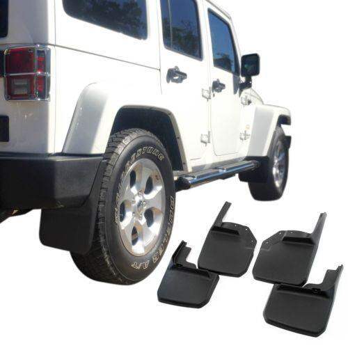 Jeep Wrangler Mud Flaps 200718 JK JKU Guards Splash Flares 4 Piece