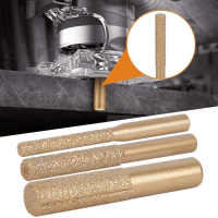 3ขนาด Diamond Router Bits Golden Brazed Straight Shank Marble Stone Granite Diamond Router Bits เครื่องแกะสลัก Tool